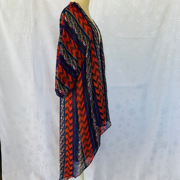 Forever21 Aztec Boho Kimono S - Picture 4 of 7